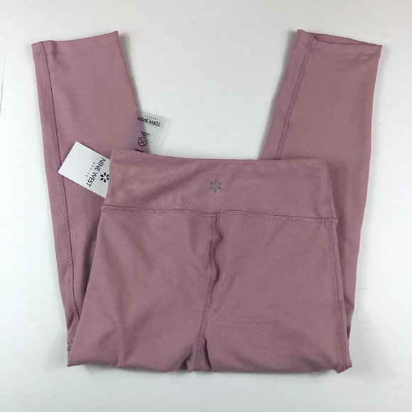 NEW - Nine West Active Pink Leggings with Zip Pockets Athleisure Comfy Gym - Picture 9 of 10